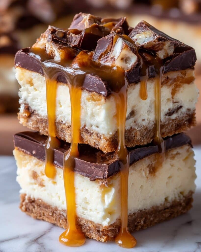 Butterfinger Caramel Cheesecake Bars Recipe