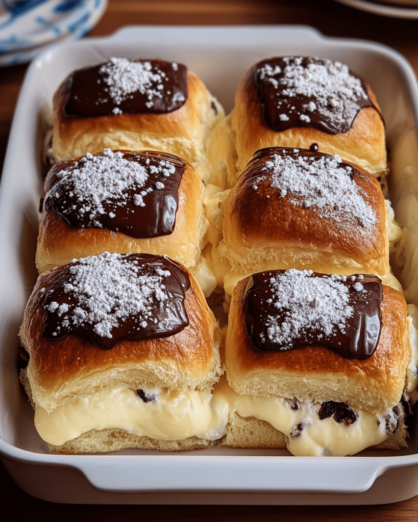 Boston Cream Pie Stuffed Hawaiian Rolls Recipe