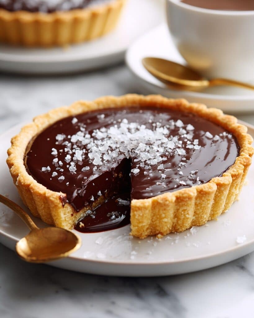 Dark Chocolate Ganache Tart Recipe