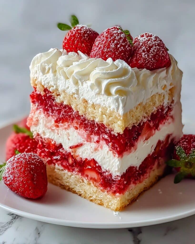 Irresistible Strawberry Earthquake Cake Recipe