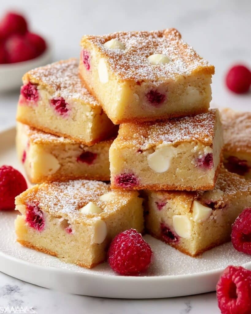 White Chocolate Raspberry Blondies Recipe