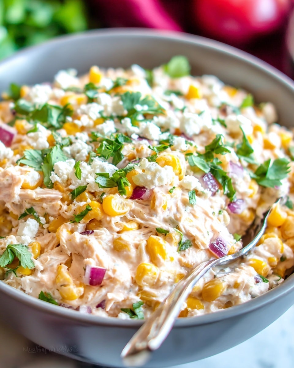 Mexican Street Corn Chicken Salad Recipe - Recipe Image