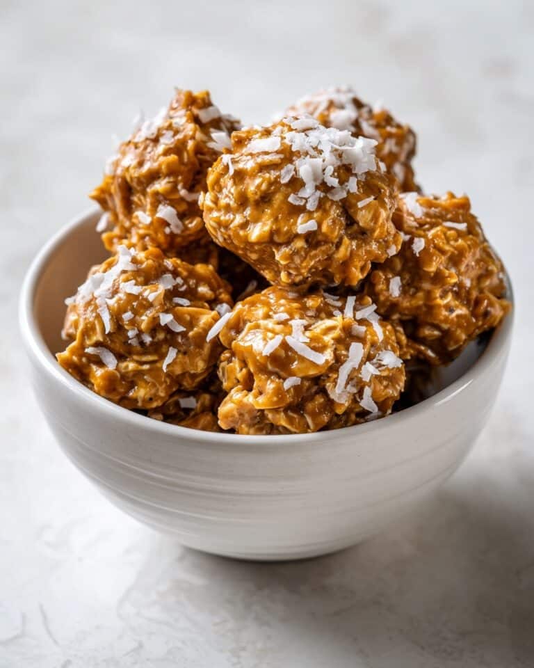 No Bake Peanut Butter Coconut Bites Recipe