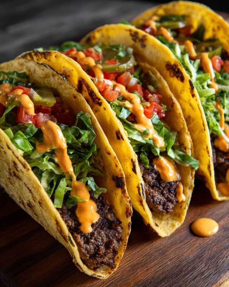 Smash Burger Tacos on the Blackstone Griddle Recipe