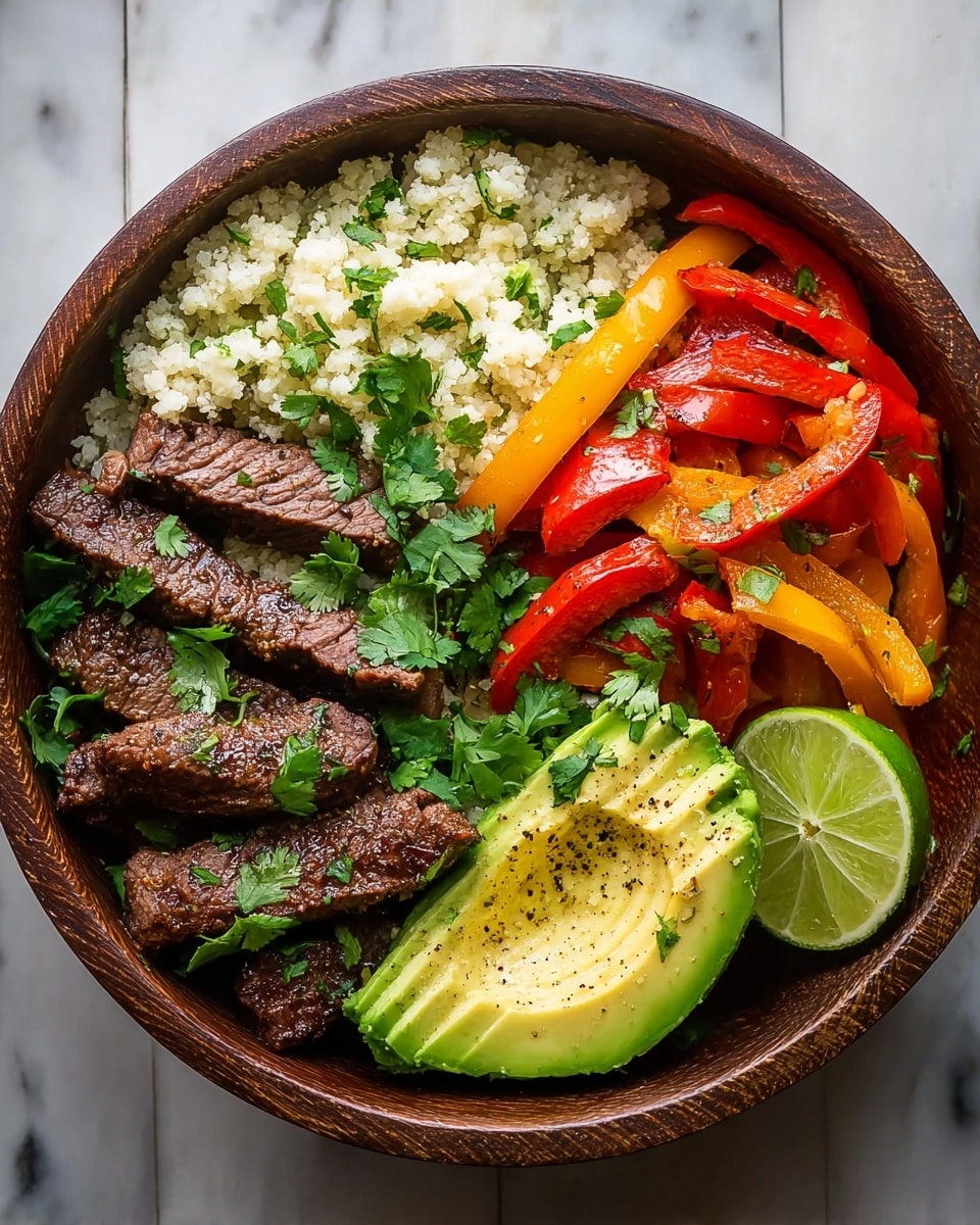 Low Carb Steak Fajita Bowl – 1 Bold Recipe For Keto Lovers Recipe - Recipe Image