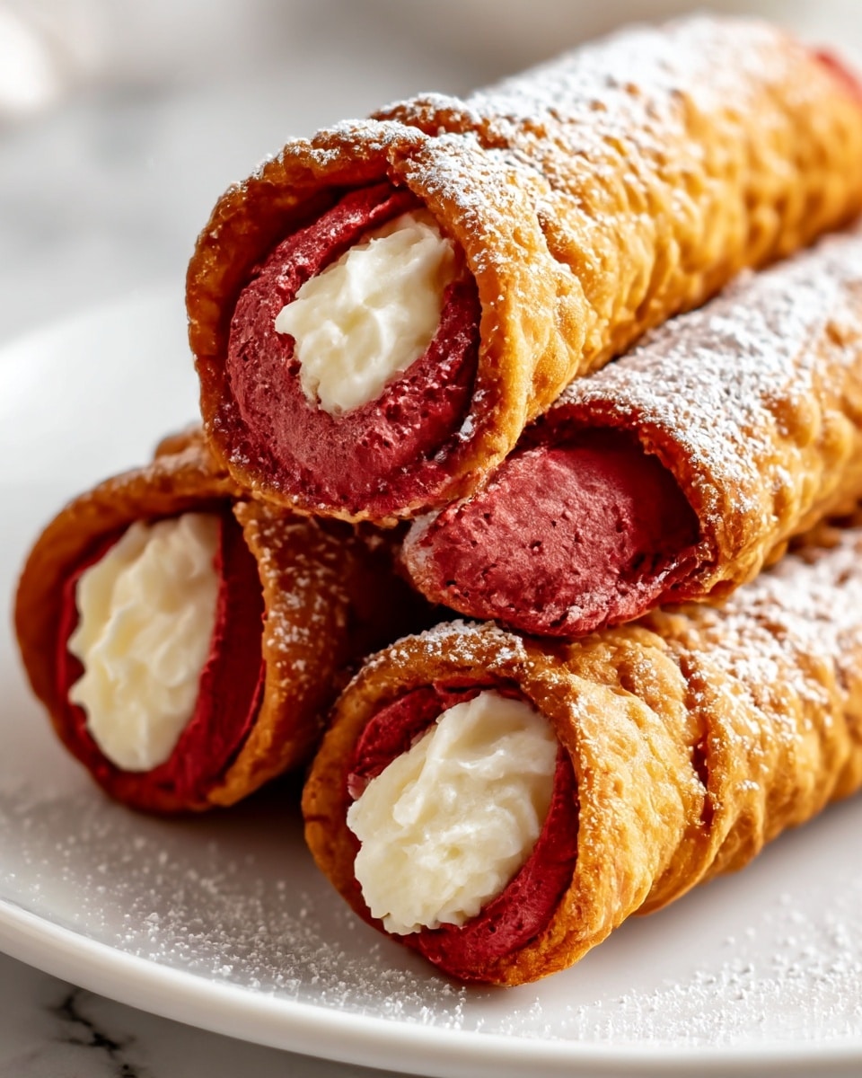 Red Velvet Cannoli Recipe - Recipe Image