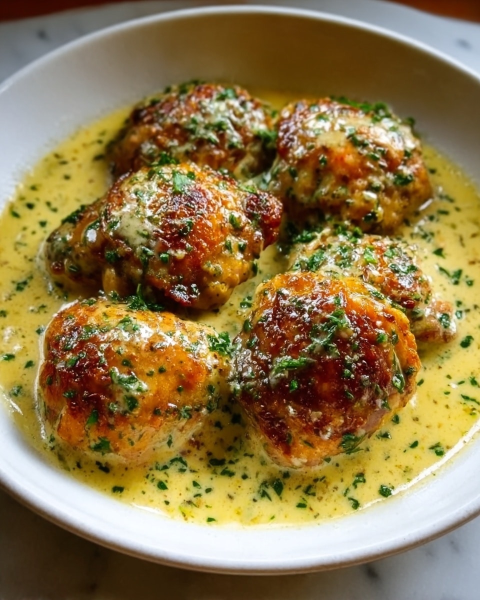 Bobby Flay Chicken Thighs with Creamy Garlic Sauce Recipe - Recipe Image
