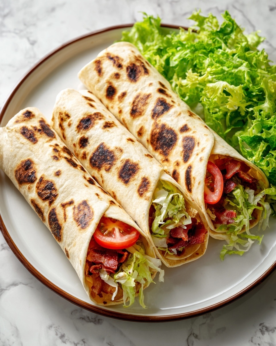 Gourmet BLT Wraps with Secret Sauce Recipe - Recipe Image