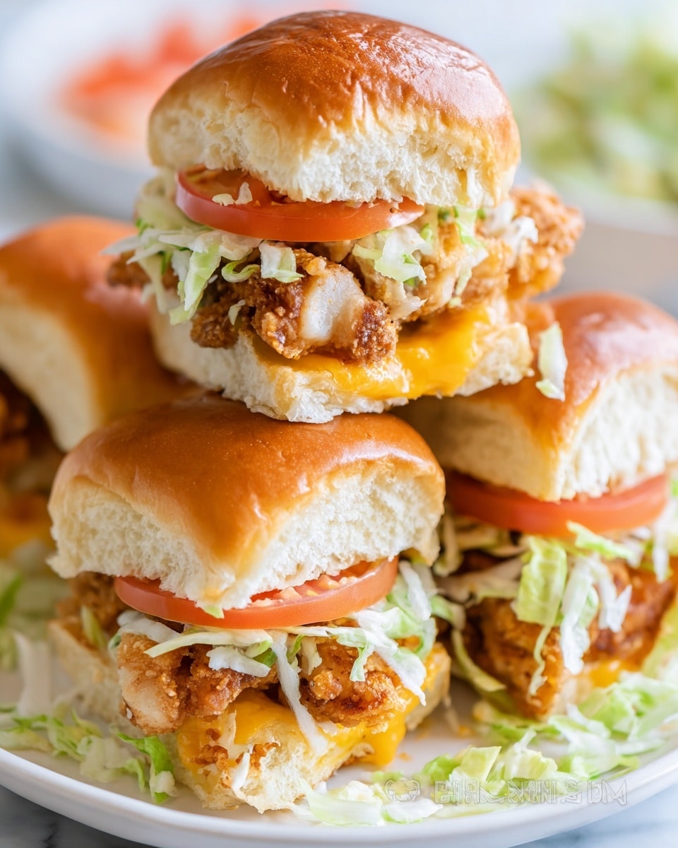 Chicken Tender Sliders with Honey Mustard Glaze Recipe - Recipe Image