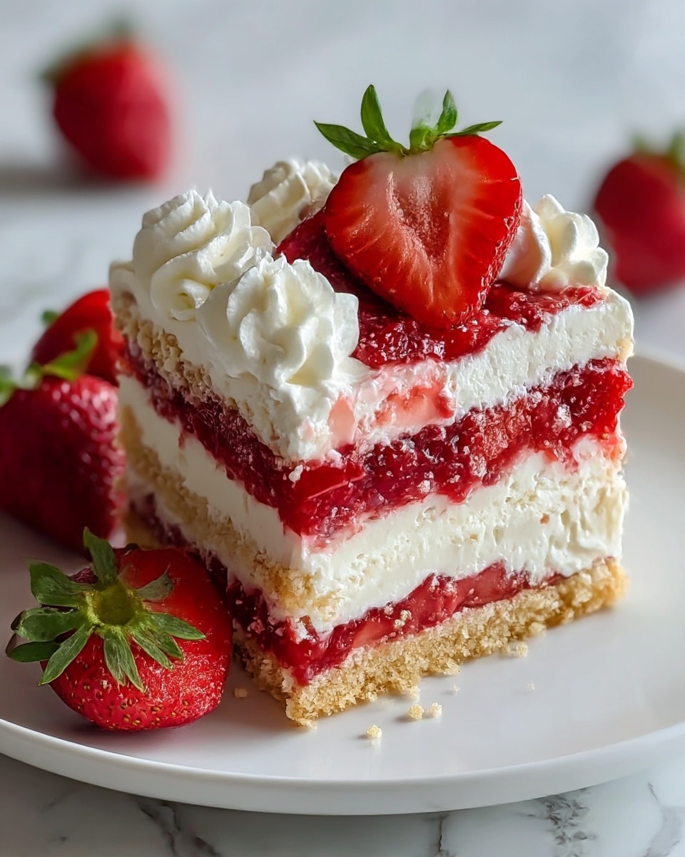 Irresistible Strawberry Earthquake Cake That Steals the Show Recipe - Recipe Image