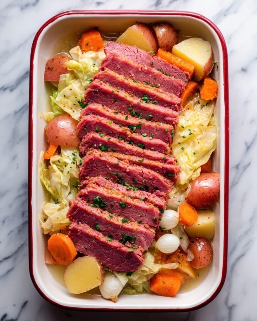 Dutch Oven Corned Beef with Vegetables and Guinness Recipe